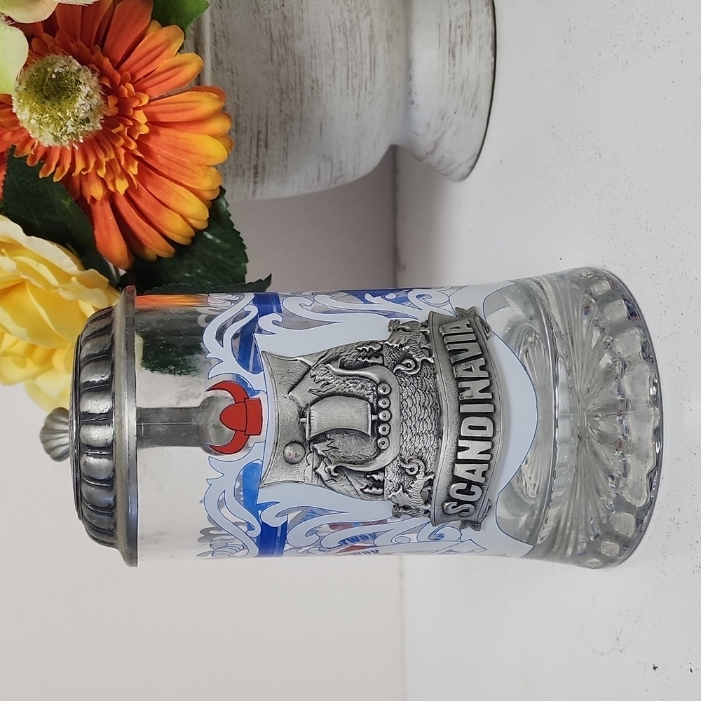 Scandinavia Glass Beer Stein.